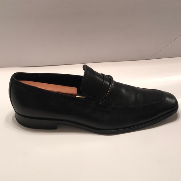 Hugo Boss Black Leather Slip on Loafers size 10 main image 6